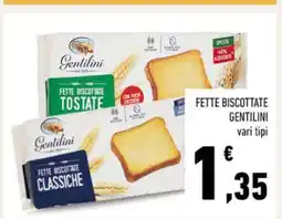 Conad Fette Biscottate Gentilini offerta