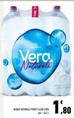 Conad Acqua Naturale Fonte Lazio Vera offerta
