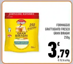 Conad Superstore Formaggio Grattugiato Fresco Gran Biraghi offerta