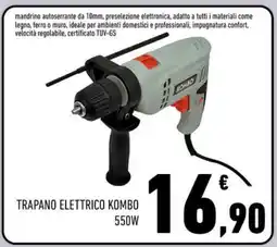 Conad Superstore TRAPANO ELETTRICO KOMBO 550W offerta