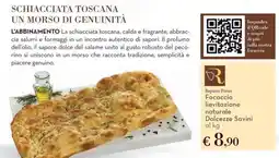Conad Focaccia Lievitazione Naturale Dolcezze Savini offerta