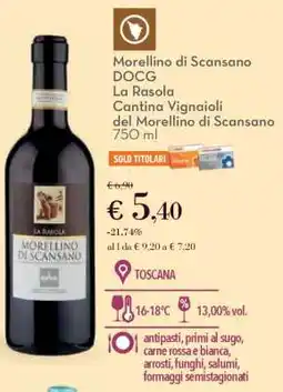 Conad MORELLINO DI SCANSANO DOCG offerta