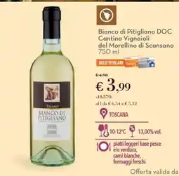 Conad Bianco di Pitigliano DOC Cantina Vignaioli del Morellino di Scansano offerta