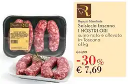 Conad Salsiccia toscana I NOSTRI ORI offerta