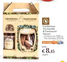 Conad Confezione Vin Gentile & Cantuccini Masoni offerta