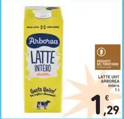 Spazio Conad LATTE UHT ARBOREA intero 1 l offerta