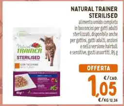 Conad NATURAL TRAINER STERILISED offerta