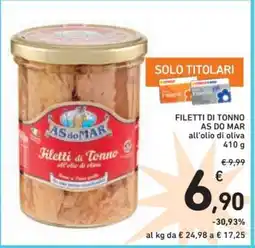 Spazio Conad Filetti di Tonno Às do Mar offerta