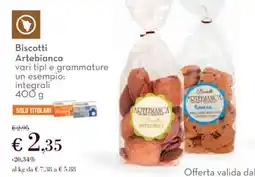 Conad Biscotti Artebianca offerta