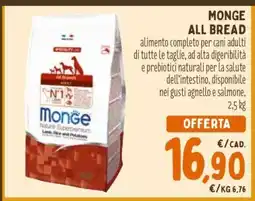 Conad MONGE ALL BREAD offerta