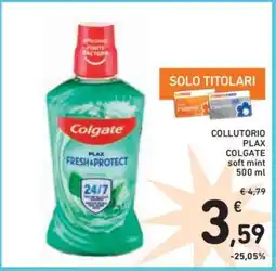 Spazio Conad Collutorio Plax Colgate offerta