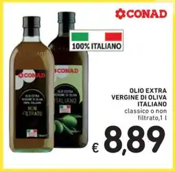 Spazio Conad Olio Extra Vergine di Oliva Italiano offerta