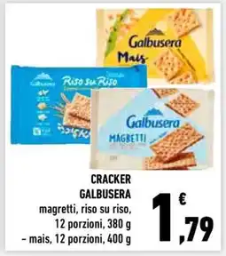 Conad CRACKER GALBUSERA offerta