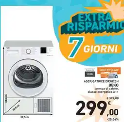 Spazio Conad ASCIUGATRICE DRX823N BEKO offerta