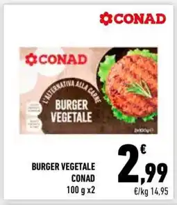 Conad BURGER VEGETALE CONAD offerta