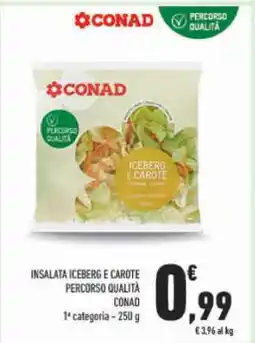 Conad INSALATA ICEBERG E CAROTE PERCORSO QUALITÀ CONAD offerta