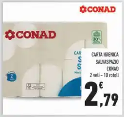 Conad CARTA IGIENICA SALVASPAZIO CONAD offerta
