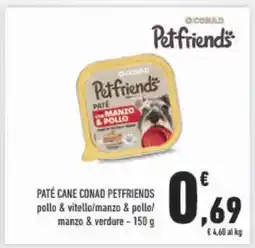 Conad Paté Cane Conad Petfriends offerta