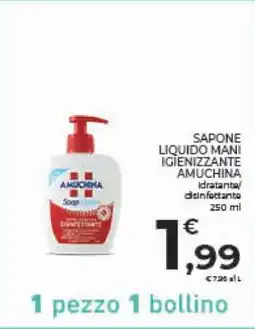 Conad SAPONE LIQUIDO MANI IGIENIZZANTE AMUCHINA offerta