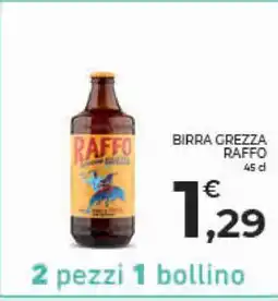 Conad Birra Grezza Raffo offerta