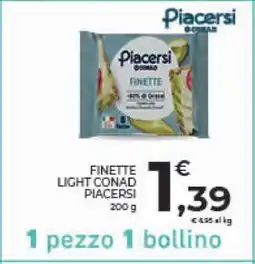 Conad Finette Light Conad Piacersi offerta