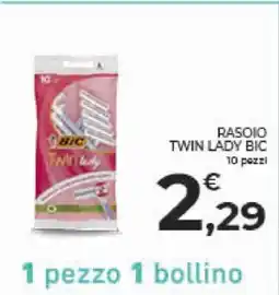 Conad Rasoio Twin Lady Bic offerta