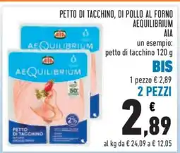 Conad PETTO DI TACCHINO, DI POLLO AL FORNO AEQUILIBRIUM offerta