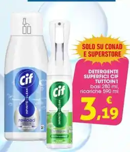 Conad DETERGENTE SUPERFICI CIF TUTTOIN1 offerta
