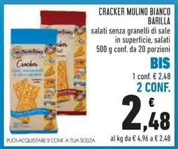 Conad Cracker Mulino Bianco Barilla offerta