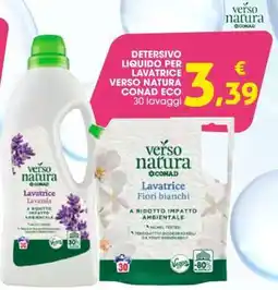 Conad Detersivo liquido per lavatrice Verso Natura Conad Eco offerta
