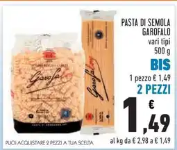 Conad Pasta di Semola Garofalo offerta