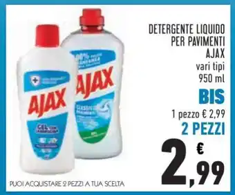Conad DETERGENTE LIQUIDO PER PAVIMENTI AJAX offerta