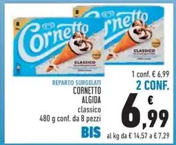 Conad Cornetto Algida Classico offerta