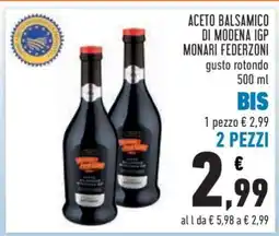 Conad Aceto Balsamico di Modena IGP Monari Federzoni offerta