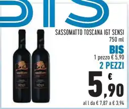 Conad Sassomatto Toscana IGT Sensi offerta