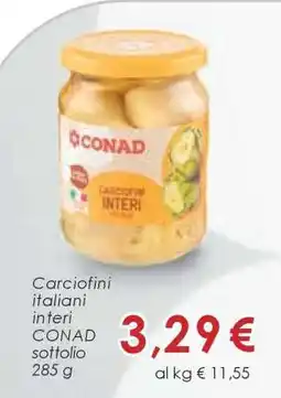 Conad Carciofini italiani interi CONAD offerta