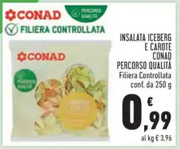 Conad INSALATA ICEBERG E CAROTE CONAD PERCORSO QUALITÀ offerta