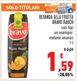 Conad BEVANDA ALLA FRUTTA BRAVO RAUCH offerta