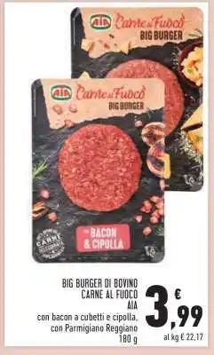 Conad BIG BURGER DI BOVINO CARNE AL FUOCO AIA offerta