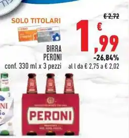Conad Birra Peroni offerta