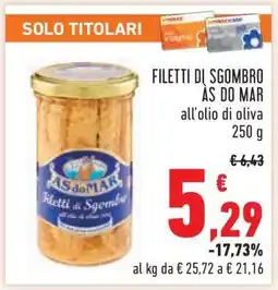 Conad FILETTI DI SGOMBRO ÀS DO MAR offerta