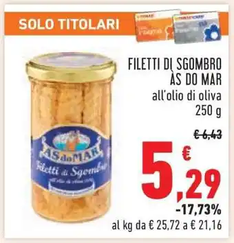 Conad FILETTI DI SGOMBRO ÀS DO MAR offerta