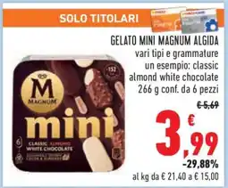 Conad GELATO MINI MAGNUM ALGIDA offerta