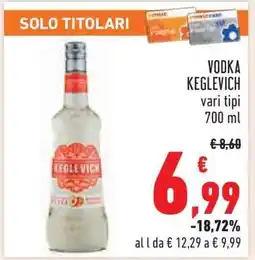 Conad Vodka Keglevich offerta