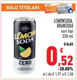 Conad LEMONSODA, ORANSODA offerta