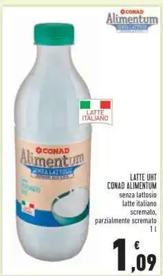Conad Latte UHT Conad Alimentum offerta