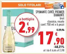 Conad SPUMANTE CUVÉE PREMIER DIAMANTE offerta