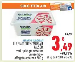 Conad IL GELATO 100% VEGETALE VALSOIA offerta