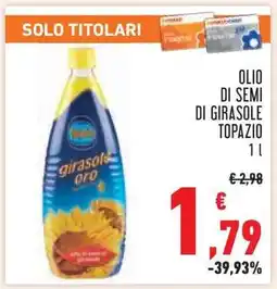 Conad Olio di Semi di Girasole Topazio offerta