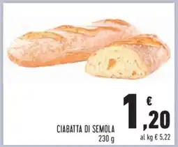 Conad Ciabatta Di Semola offerta